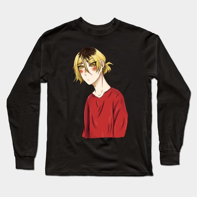 Soft Kenma Long Sleeve T-Shirt by Sophprano